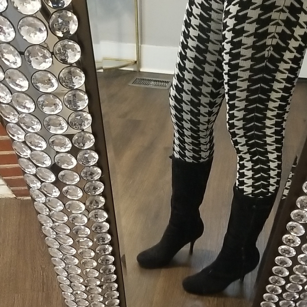 Black Faux Suede Boots